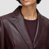 Veste Glenview en cuir nappa 