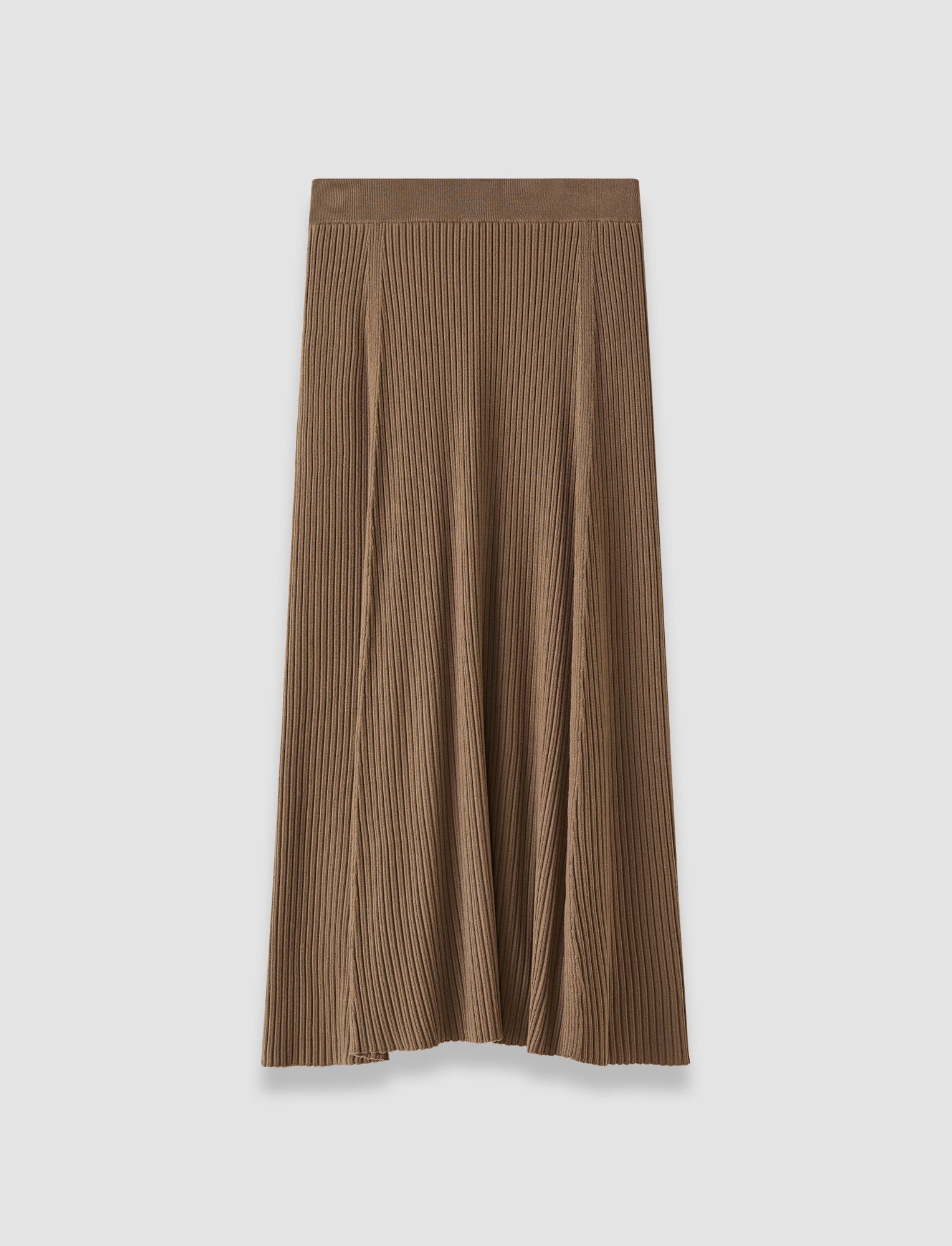 brown-hallie-merino-wool-rib-skirt-JOSEPH