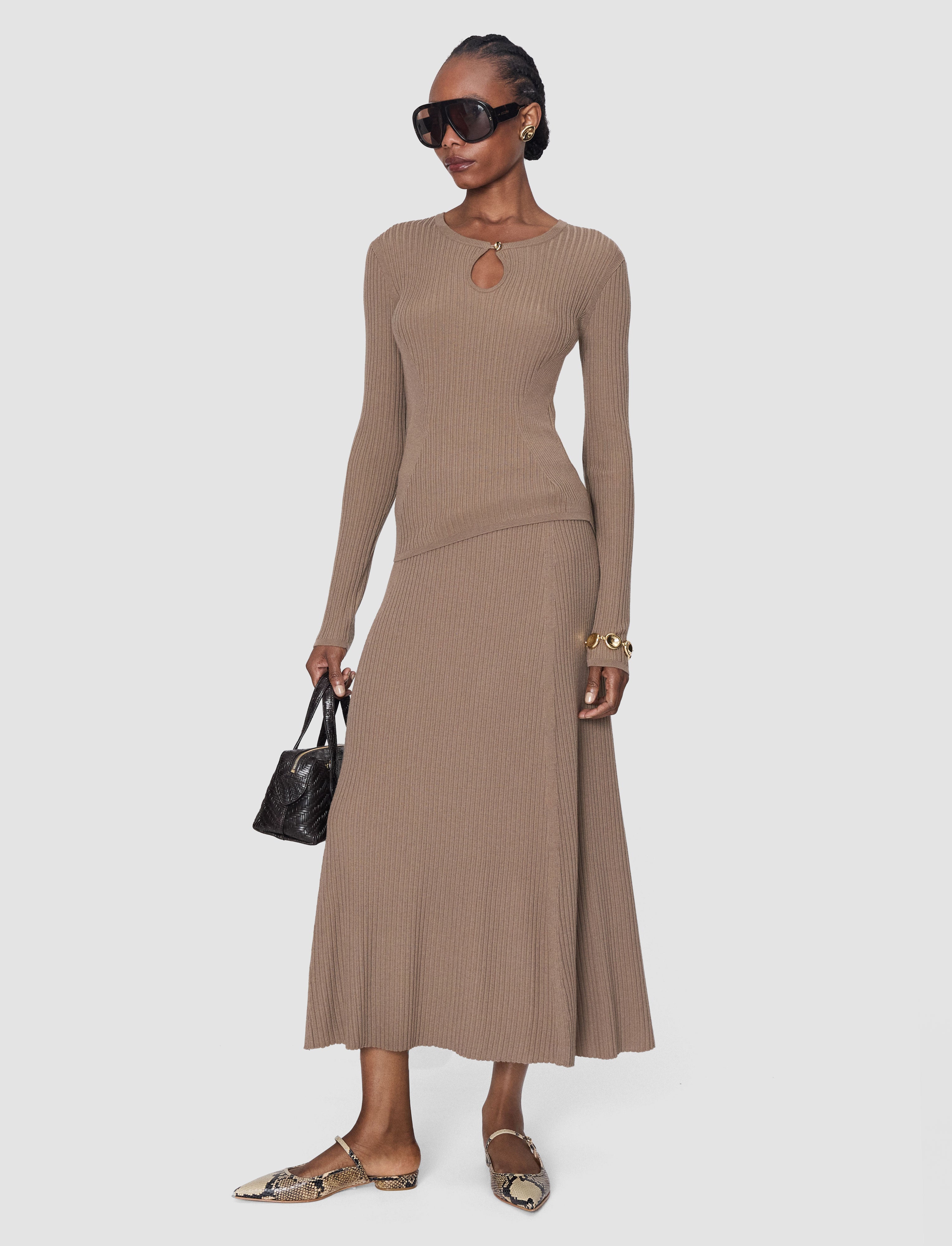 brown-hallie-merino-wool-rib-skirt-JOSEPH