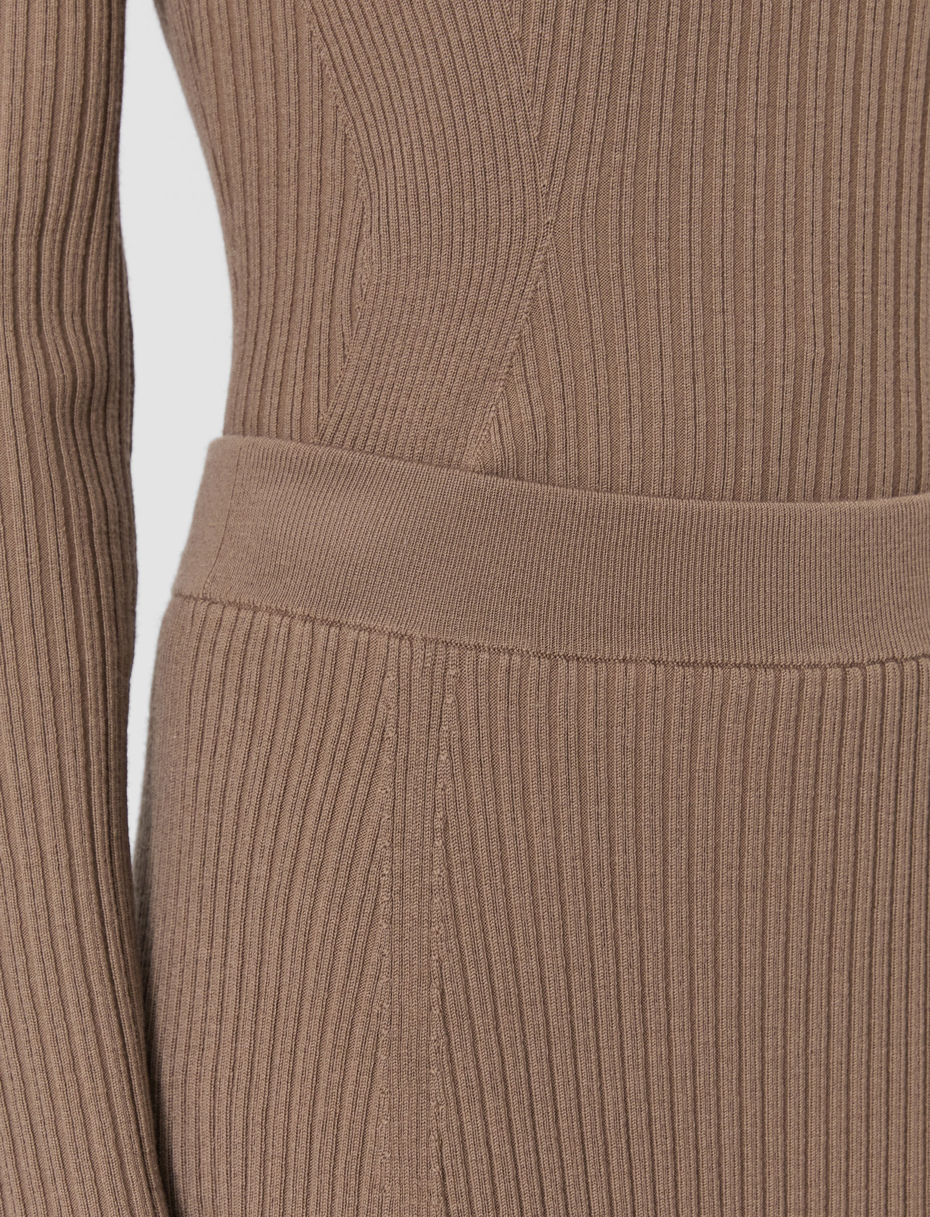 brown-hallie-merino-wool-rib-skirt-JOSEPH