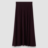 Purple Hallie Merino Wool Rib Skirt - Joseph