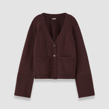 Purple Harper Pure Cashmere Cardigan - Joseph