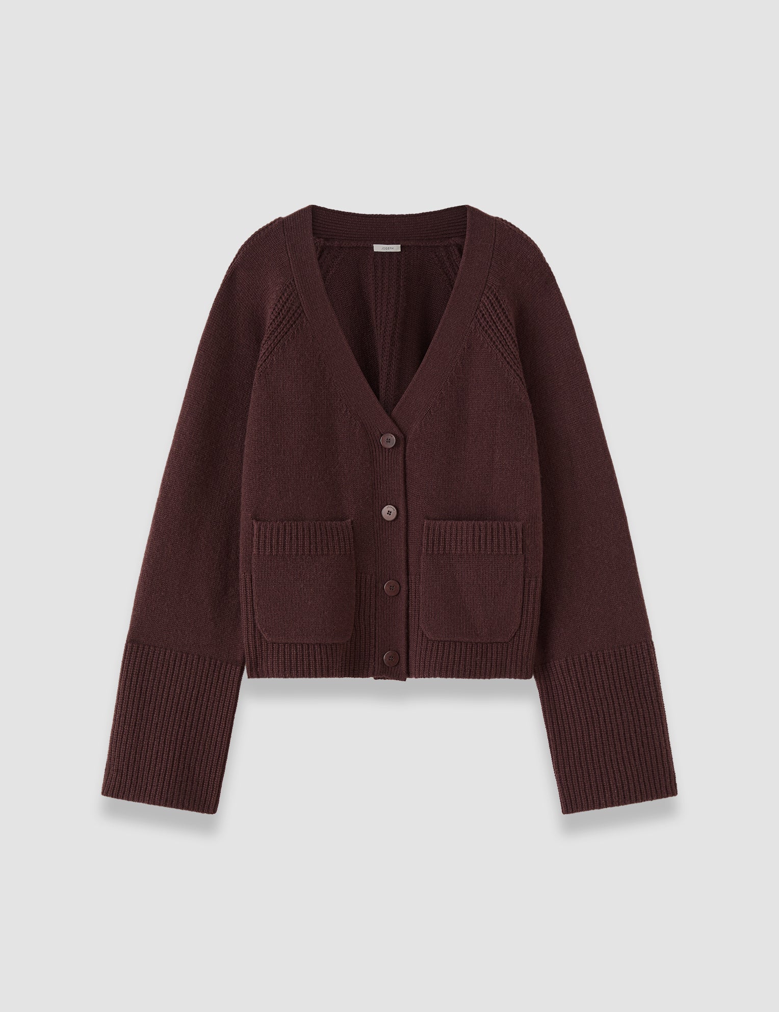 Purple Harper Pure Cashmere Cardigan - Joseph