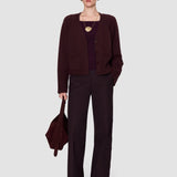 Purple Harper Pure Cashmere Cardigan - Joseph