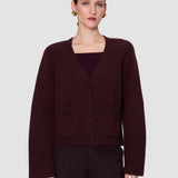 Purple Harper Pure Cashmere Cardigan - Joseph