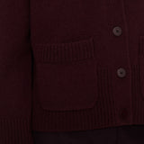 Purple Harper Pure Cashmere Cardigan - Joseph