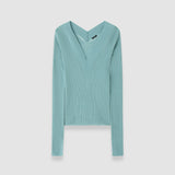 Harti Linen Blend Knit トップ 