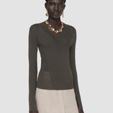 Top Harti en maille de lin mélangé 