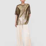 Gold Hassop Bulion Snake Blouse - Joseph