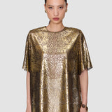 Gold Hassop Bulion Snake Blouse - Joseph