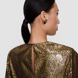 Gold Hassop Bulion Snake Blouse - Joseph