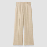 White Hawley Virgin Wool Trousers - Joseph