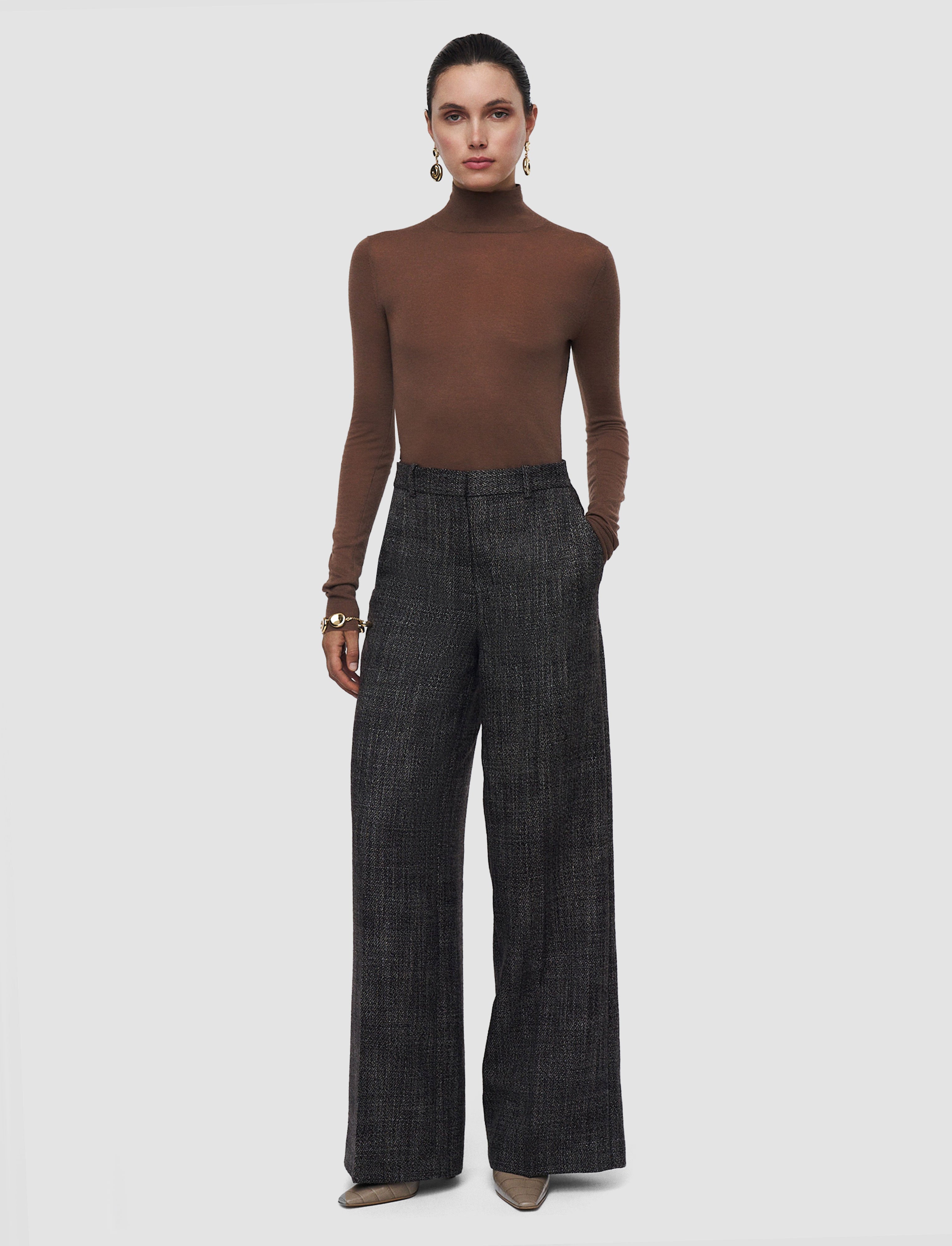 marron-pantalon-hawley-en-laine-texturee-JOSEPH
