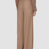 Brown Haxley Cady Twill Trousers - Joseph