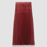 Pink Hayes Pleated Woven Skirt - Joseph