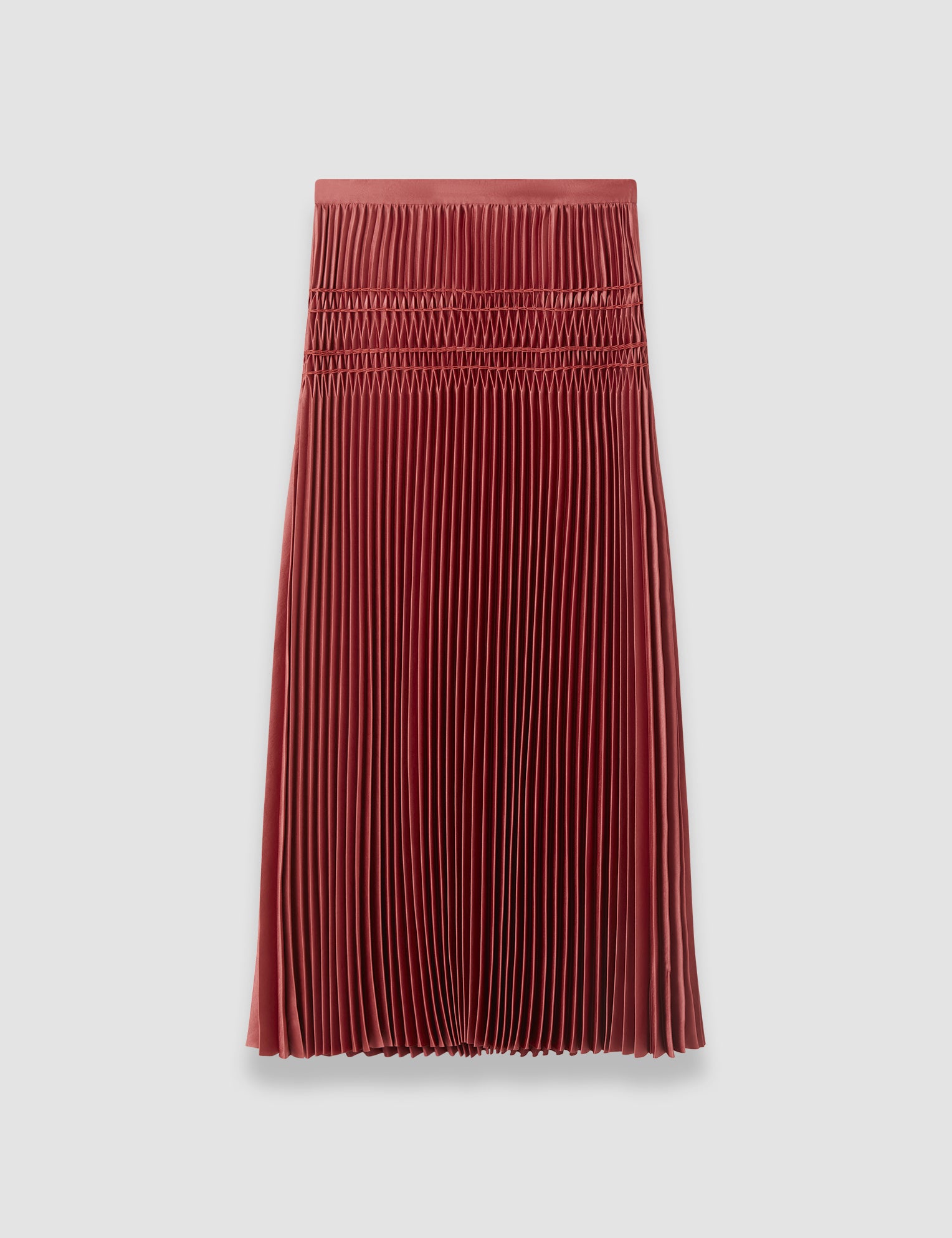 Pink Hayes Pleated Woven Skirt - Joseph