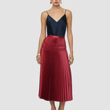Hayes Pleated Woven Skirt
