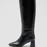 Heeled Knee High Patent Leather Boots