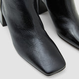 Heeled Knee High Patent Leather Boots