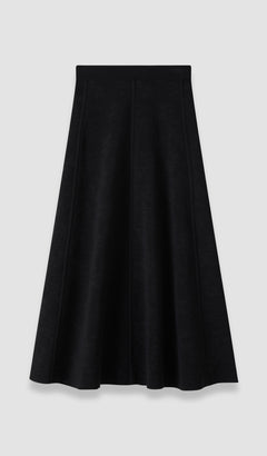 Black Helius Jacquard Milano Skirt - Joseph