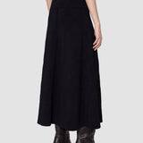 Black Helius Leopard Jacquard Milano Skirt - Joseph
