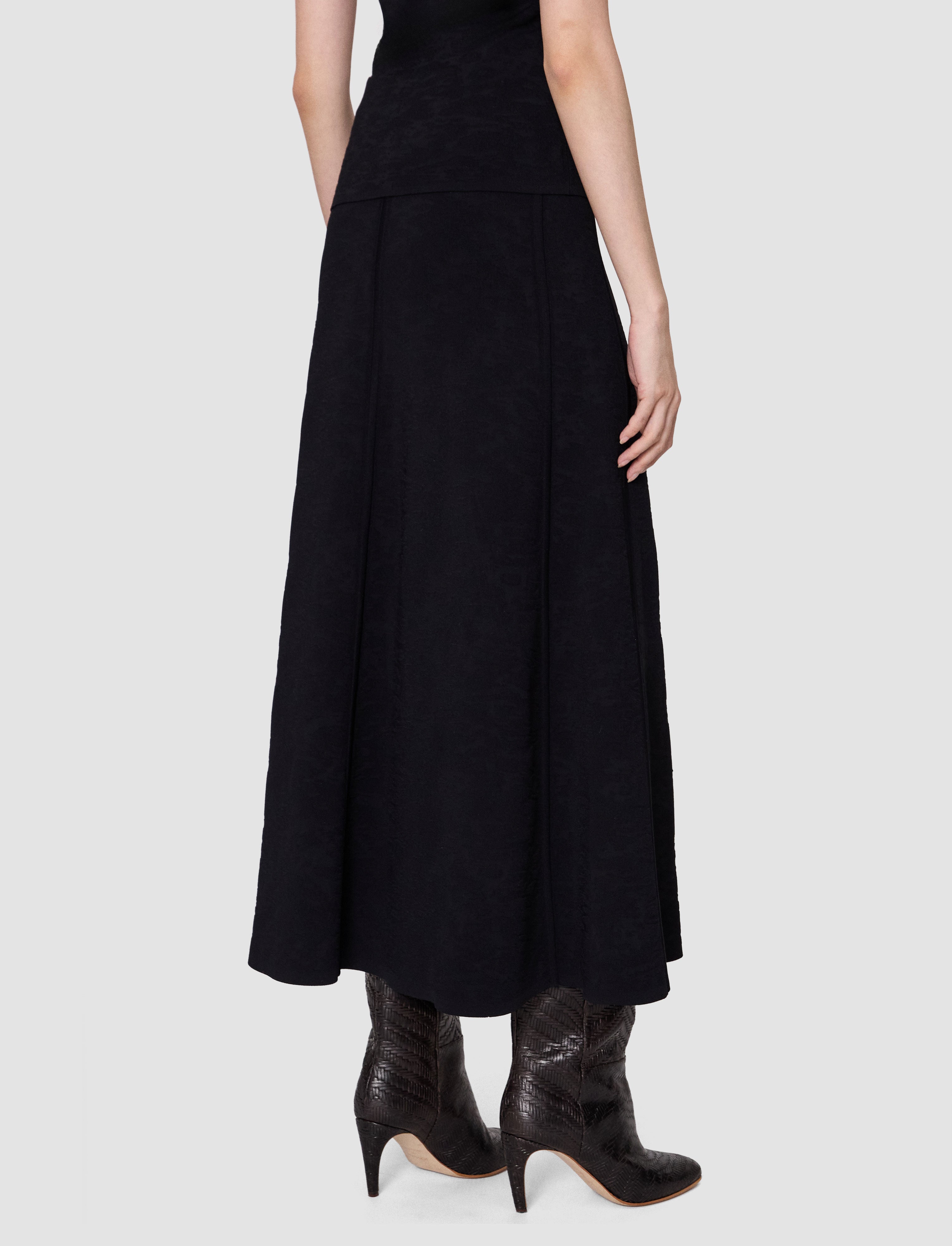 black-helius-leopard-jacquard-milano-skirt-JOSEPH