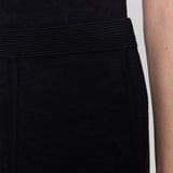 Black Helius Leopard Jacquard Milano Skirt - Joseph