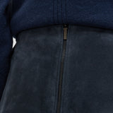 Blue Helius Light Suede Skirt - Joseph