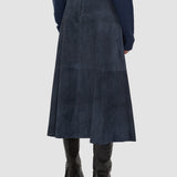 Blue Helius Light Suede Skirt - Joseph