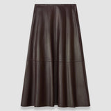 Jupe Helius en cuir nappa souple