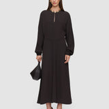 Brown Hills Crepe Dress - Joseph