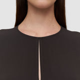 Brown Hills Crepe Dress - Joseph