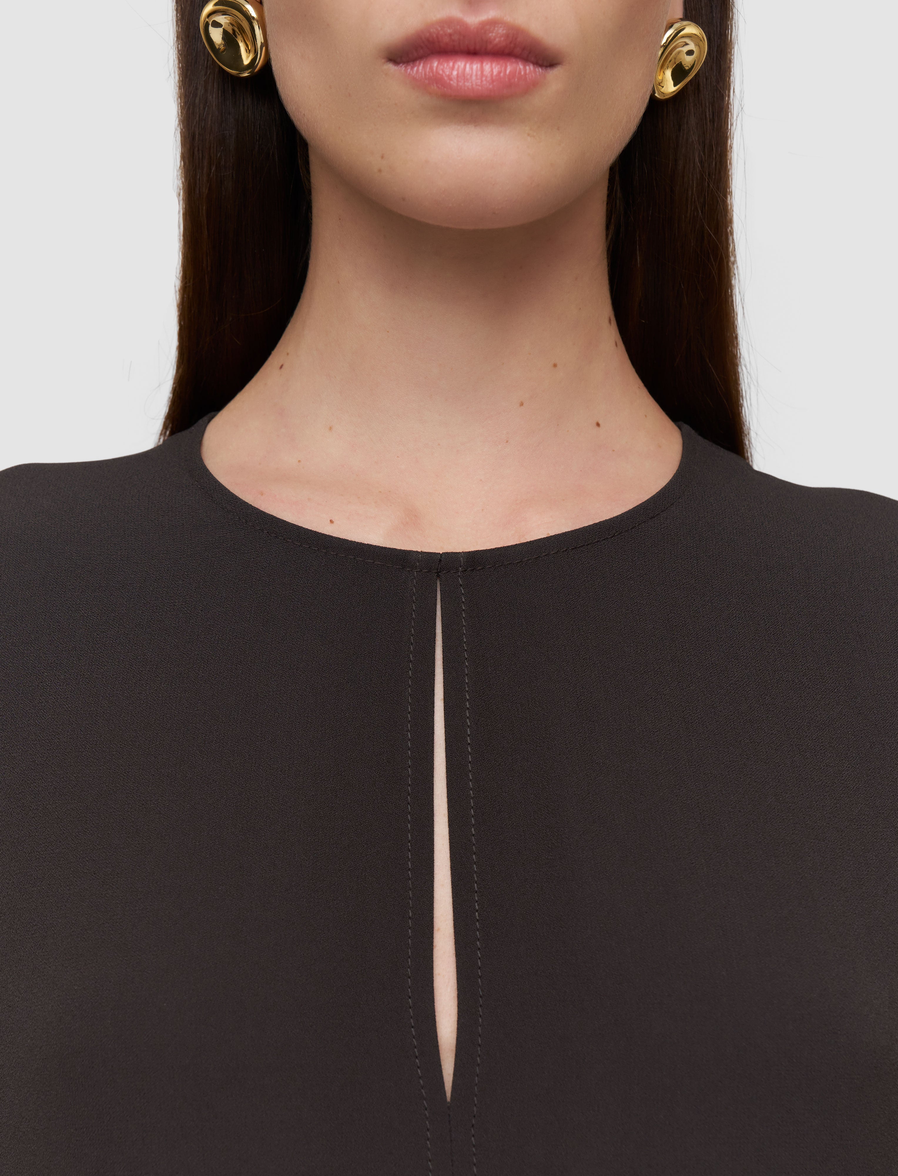 brown-hills-crepe-dress-JOSEPH