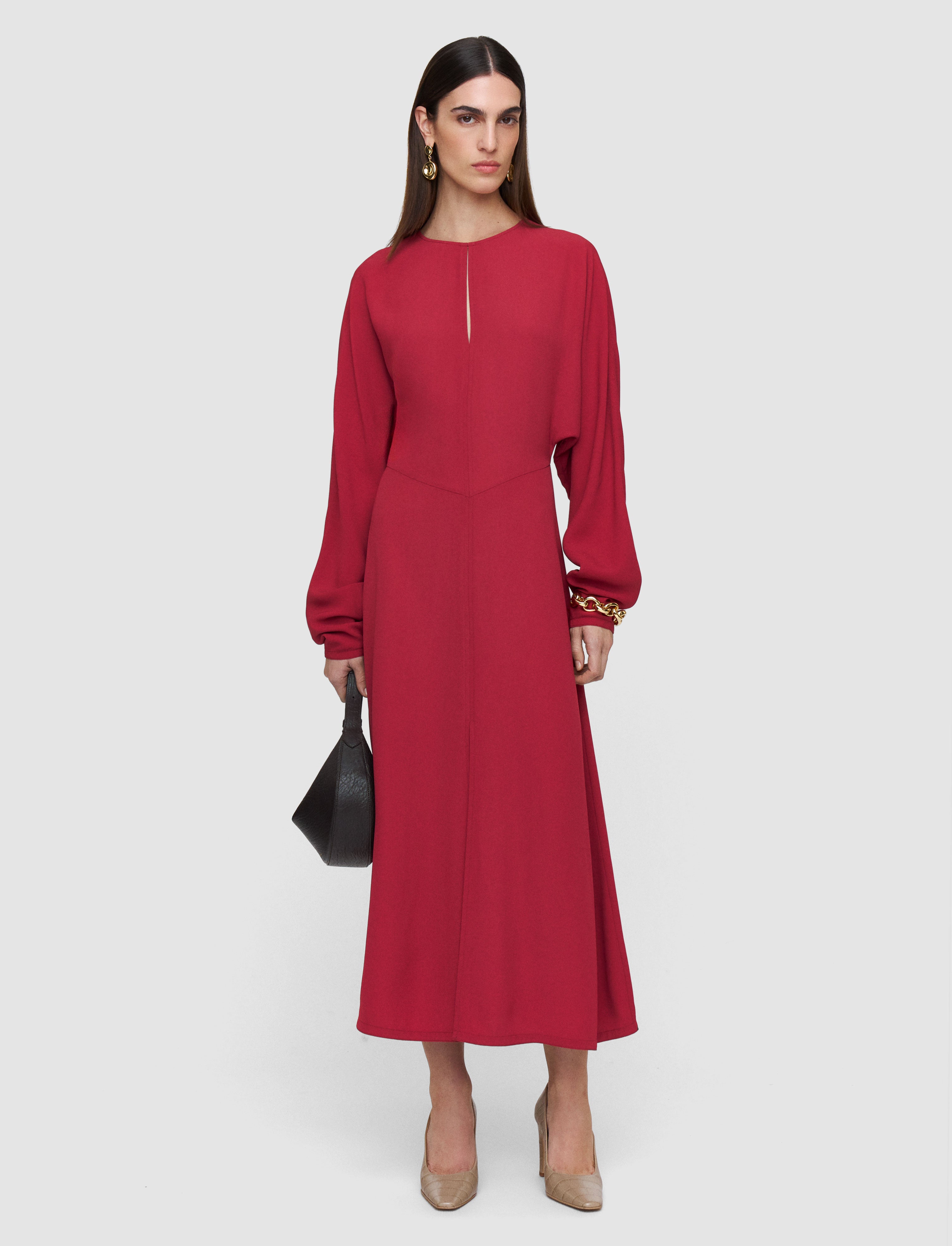 pink-hills-crepe-dress-JOSEPH