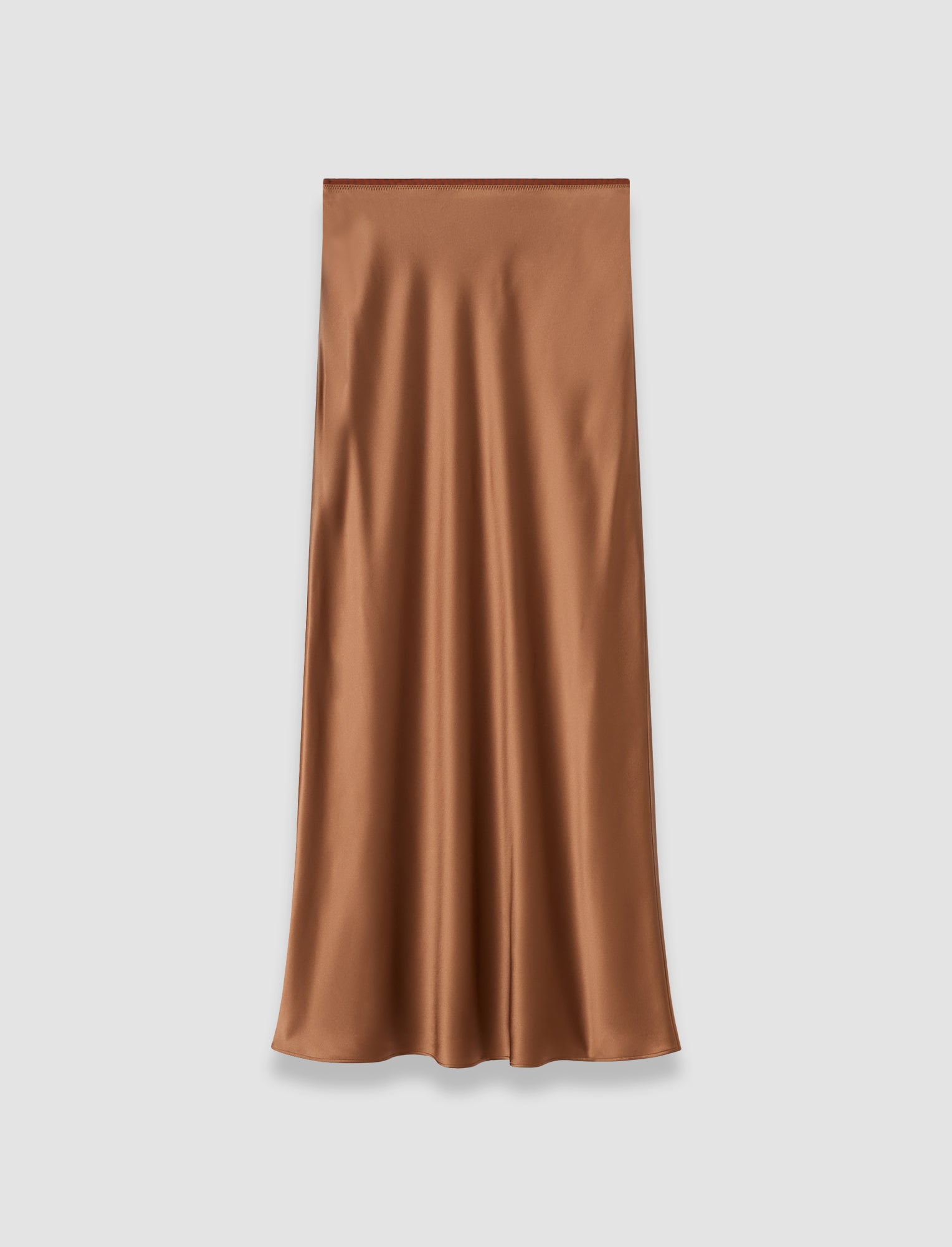 brown-isaak-long-silk-satin-skirt-JOSEPH