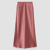 Isaak Long Silk Satin Skirt