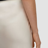 White Isaak Long Silk Satin Skirt - Joseph
