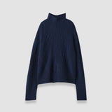 Blue Isabel Soft Wool Rib Jumper - Joseph