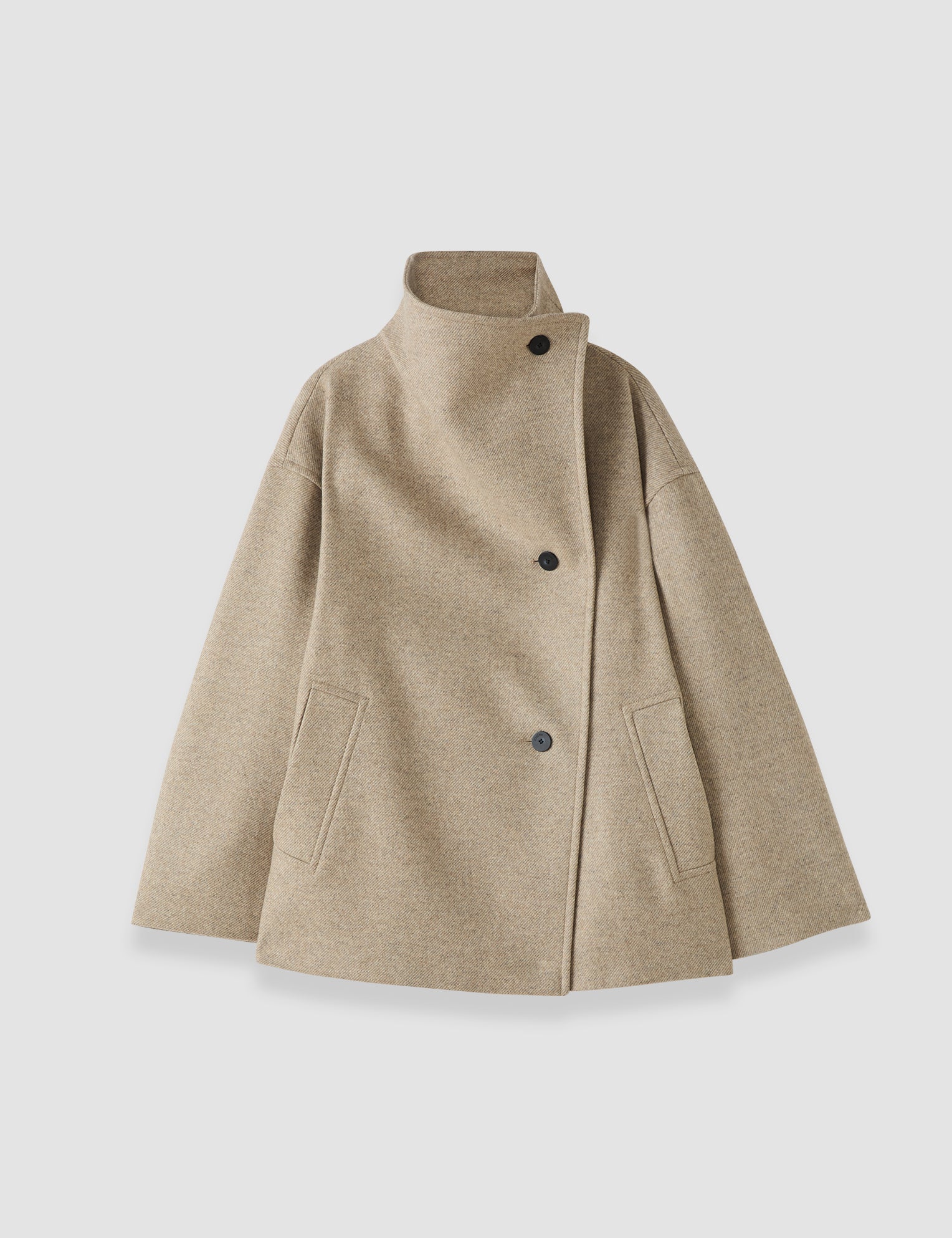 Beige Isaia Wool Blend Coat - Joseph