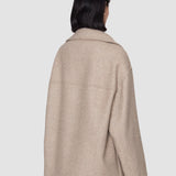 Beige Isaia Wool Blend Coat - Joseph