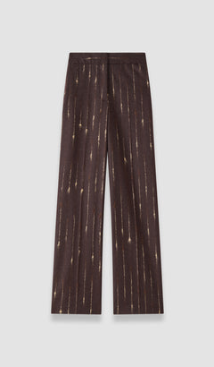 Purple Isotta Slub Wool Trousers - Joseph