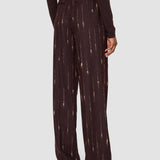 Purple Isotta Slub Wool Trousers - Joseph