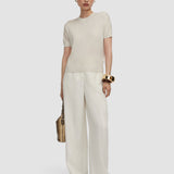 Beige Jana Silk Knit Top - Joseph