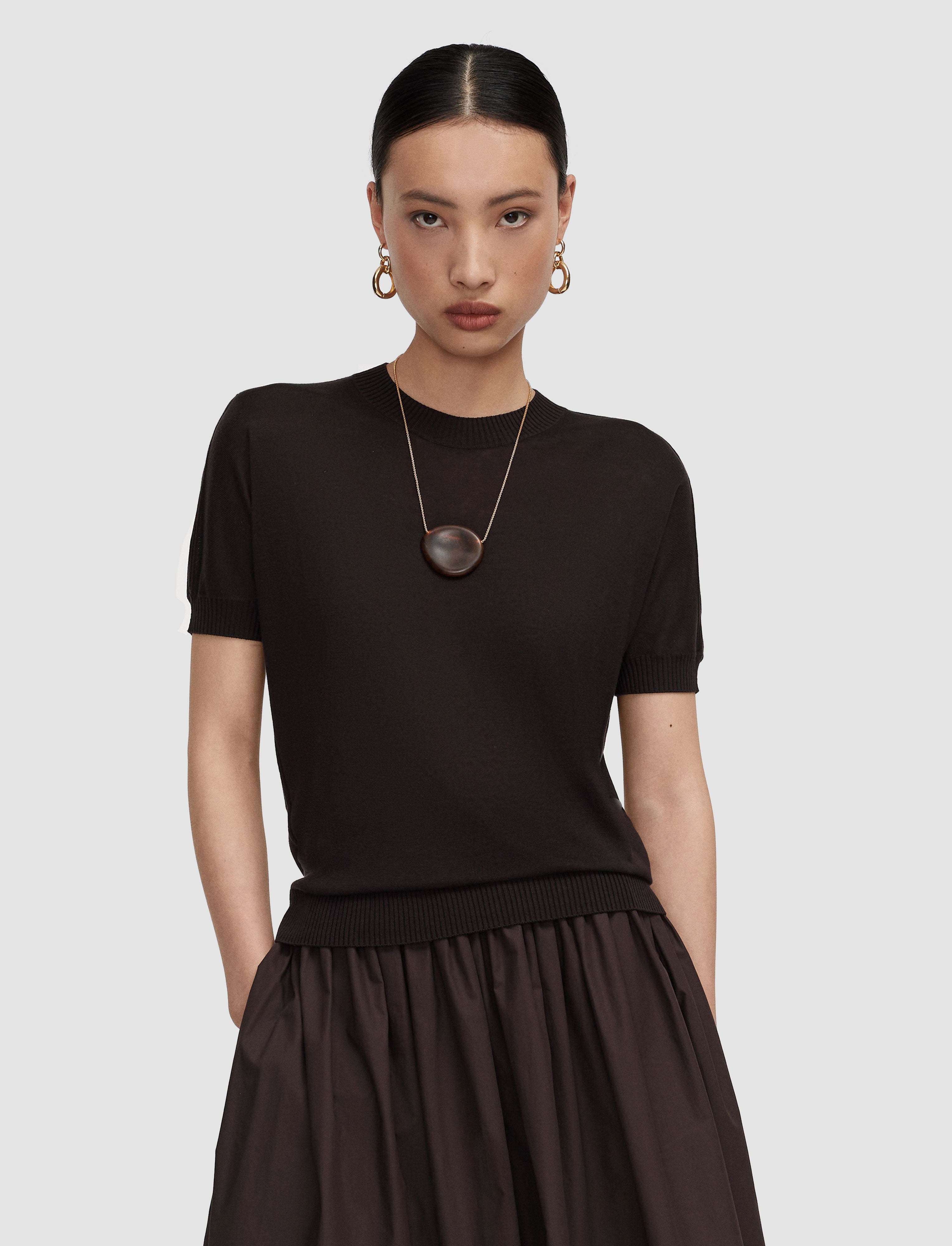 brown-jana-silk-knit-top-JOSEPH