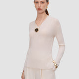 Jardin Silk Cotton Rib Jumper