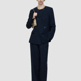 Blue Jerri Textured Wool Jacket - Joseph