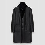 Black Britanny Reversible Shearling Coat - Joseph