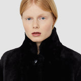 Black Britanny Reversible Shearling Coat - Joseph