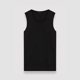 Black Silk Stretch Tank Top - Joseph