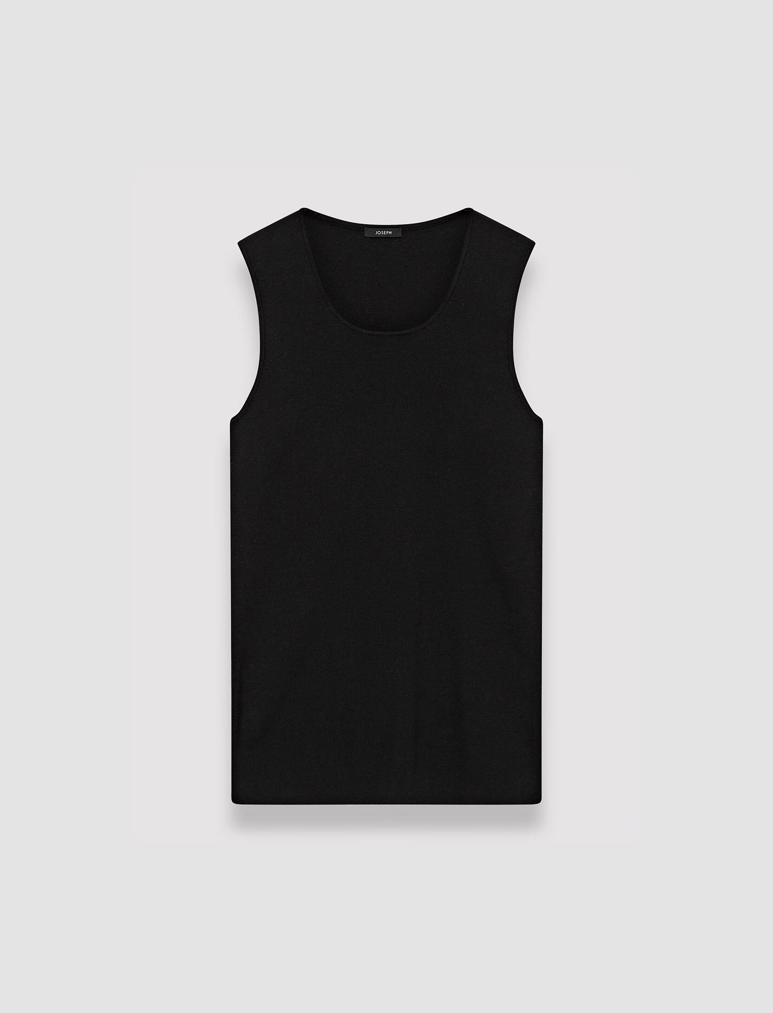 black-silk-stretch-tank-top-JOSEPH